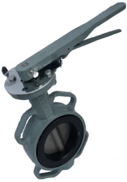 Затвор дисковый поворотный ABRA Ду200 Ру16 BUV-VF863D, межфланцевый, корпус - чугун, диск - нержавеющая сталь, рукоятка, NBR в Набережных Челнах