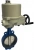 Затвор дисковый поворотный ABRA Ду500 Ру16 BUV-VF826D, межфланцевый, корпус - чугун, диск - чугун, с электроприводом, EPDM в Набережных Челнах