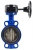 Затвор дисковый поворотный ABRA Ду200 Ру16 BUV-VF826D, межфланцевый, корпус - чугун, диск - чугун, редуктор, EPDM в Набережных Челнах